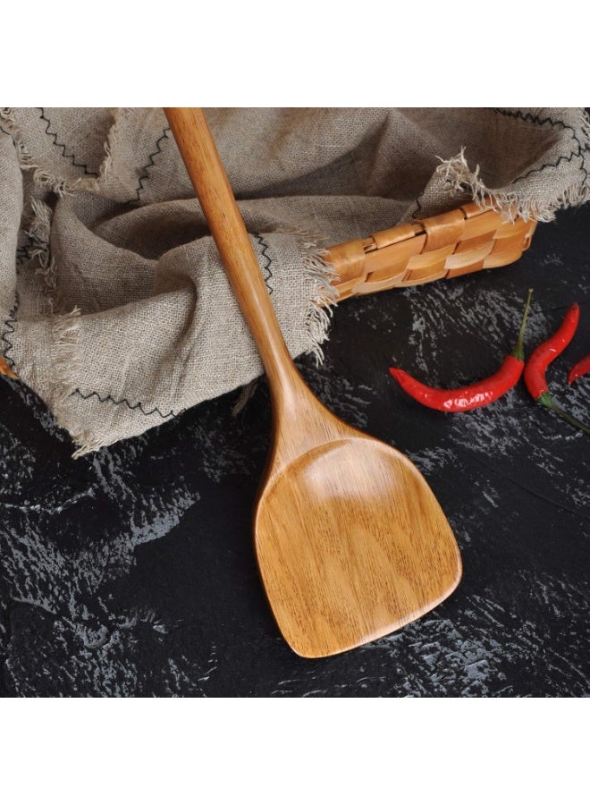 Wooden Spatula. Long Handle Spatula for Cooking.Handmade for Kitchen Cookware. (Spatula) - Image 4